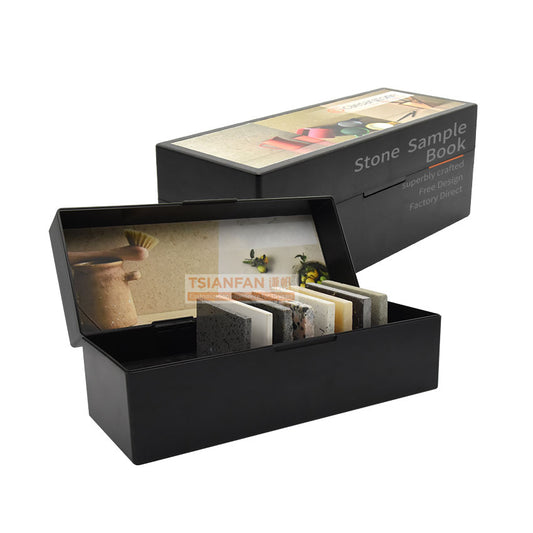 plastic sample boxes for stone displays