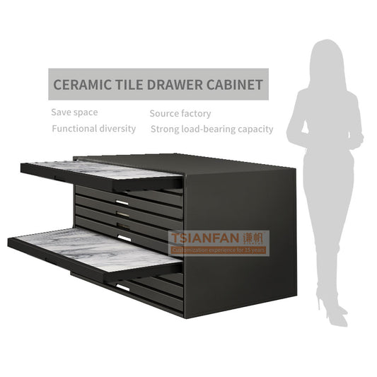 Tile display cabinet support other kinds of sample size-CC010 customized model