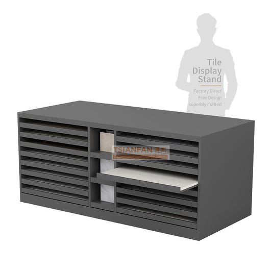 Custom sample tiles display cabinet stone display ideas-CC2040