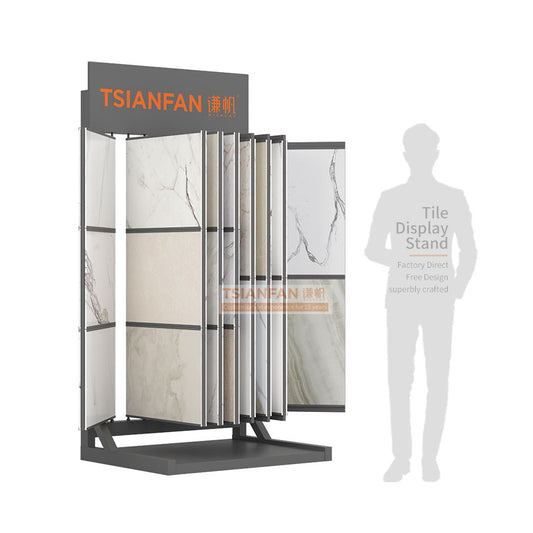 sample tile page turning display stand stone displays-CF085