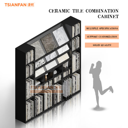 Customized large ceramic tile combination display cabinet-CH126