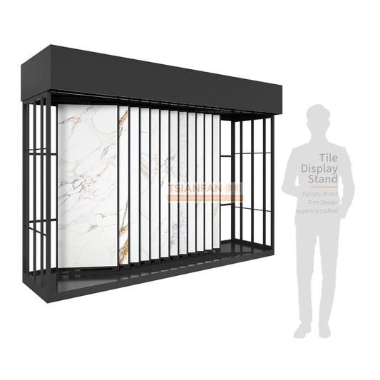 sample stone sliding display stand tiles rack for display-CT2181