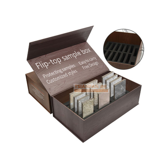 cardboard sample box stone display box-PB014
