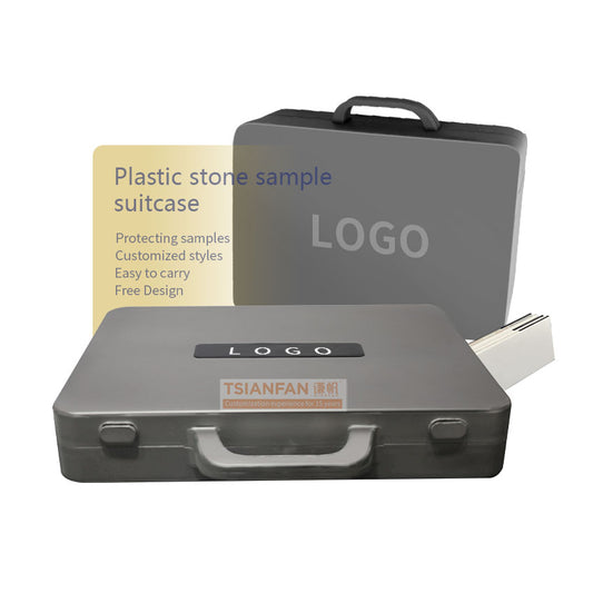 sample stone suitcase tiles display box-PL012