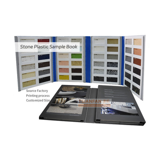 plastic sample tile booklet stone display ideas-PY-B-12