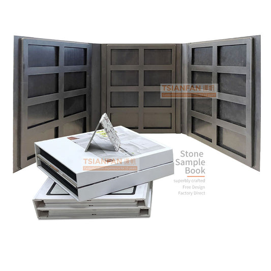 sample stone book plastic tile display book-PY-P