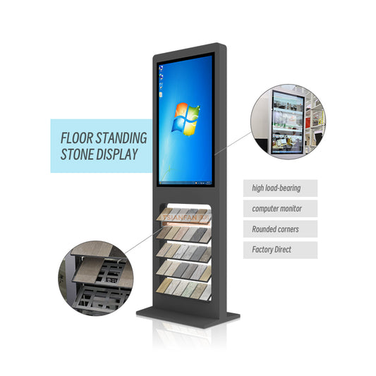 tile display rack with screen granite sample display stands-SRL160