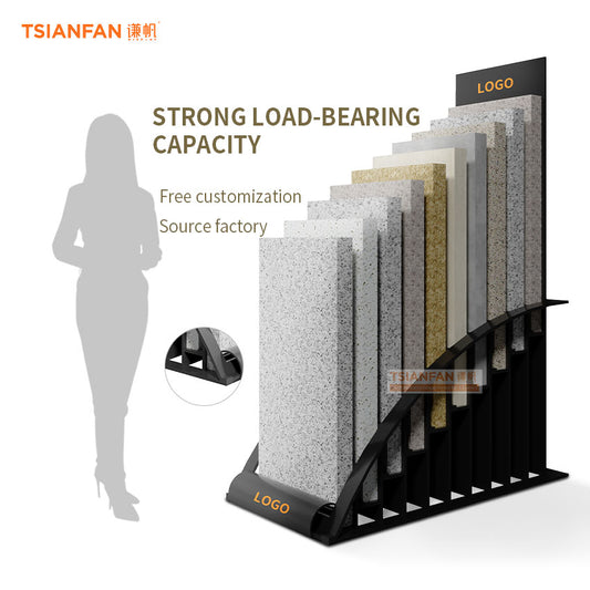 Tile quartz stone wood floor sample countertop display rack-SRT025