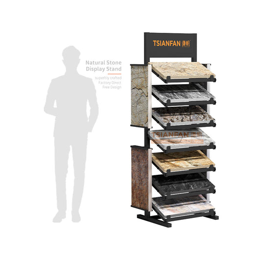 natural stone vertical display stand granite sample display stands-SW128