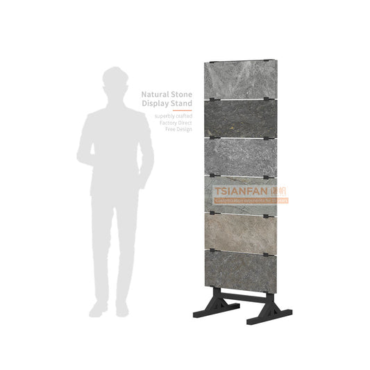 metal granite display rack paver display for outdoor stone-SW368