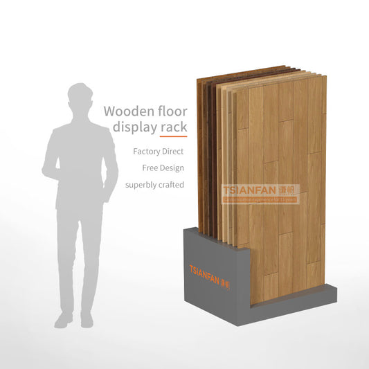 wooden tile display rack hardwood flooring racks-WE053
