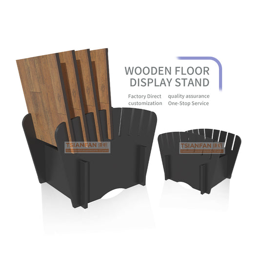 wooden tile display stand flooring display rack-WE963-2