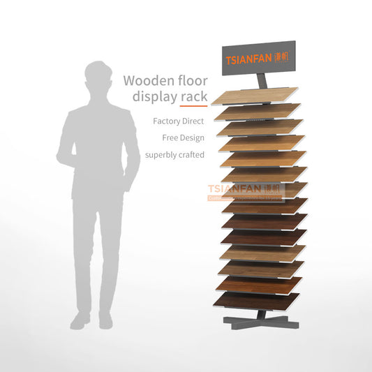 wood flooring display stand tiles display rack-WL1012