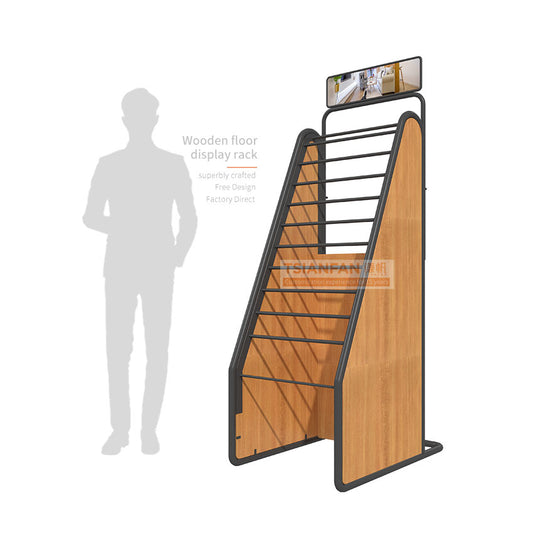 wood flooring display stand timber displays-WL1029