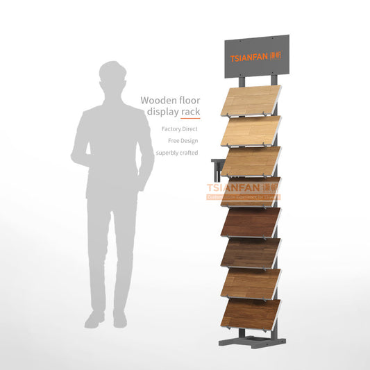 paver display rack wooden floor presentation racks-WL1041