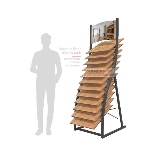 wood flooring showroom display stand wood flooring stand-WL978