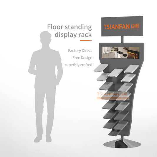 natural stone display stand granite display racks for sale-SRL009
