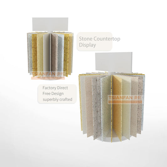sample stone countertop display stand rotatable displays-SRT328