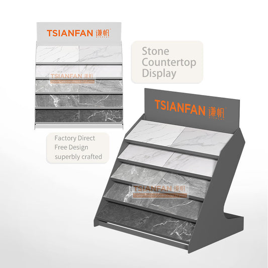 tile product display rack garden stone display stand-SRT905