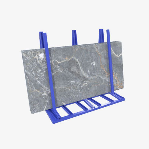 Estantería para losas de piedra galvanizada de alta resistencia, estantería con estructura en A para losas grandes de piedra de granito y mármol SD050