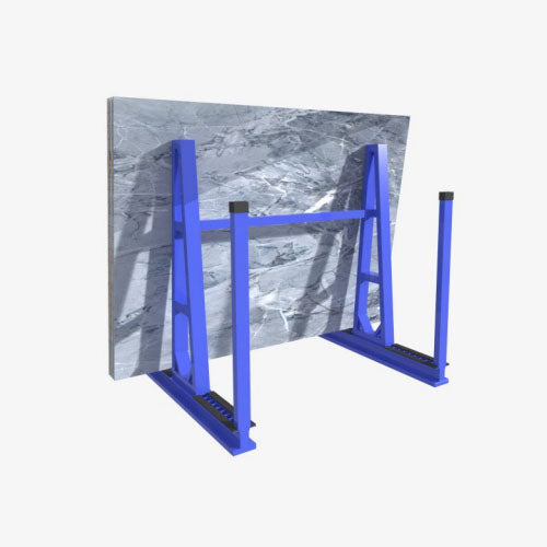 Estantería para losas de piedra galvanizada de alta resistencia, estantería con estructura en A para losas grandes de piedra de granito y mármol SD090