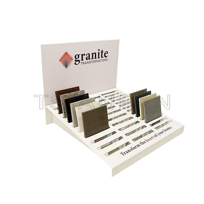 ceramic tile mosaic tile small stone tile stone siding chip table top displays steel rack