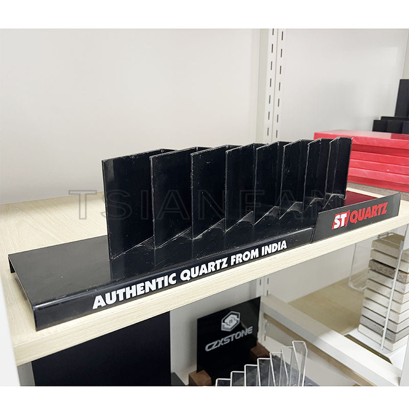 Sandstone stone siding chip sample display slot black srt712