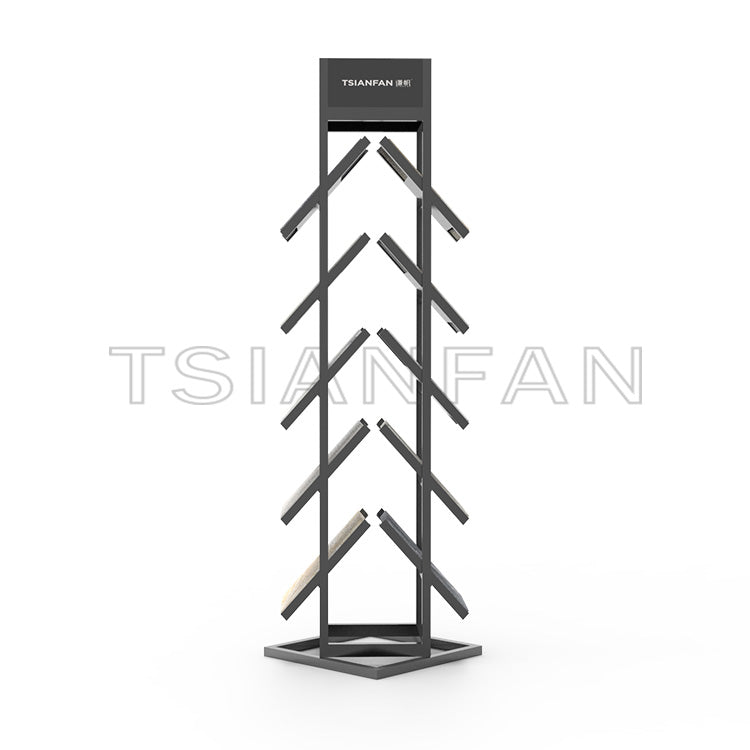 2023 New design logo printing marble stone sample display stand -SG908