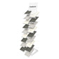 High-quality stone interspersed with floor-to-ceiling display racks