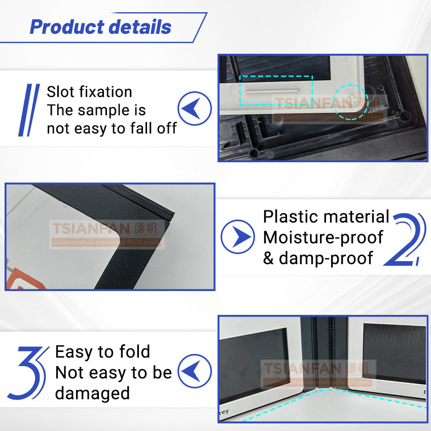 small pieces stone sample book plastic sample booklet