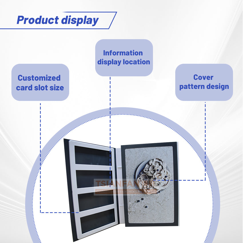 small pieces stone sample book plastic sample booklet