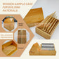 wooden sample box for stone displays tile storage slution