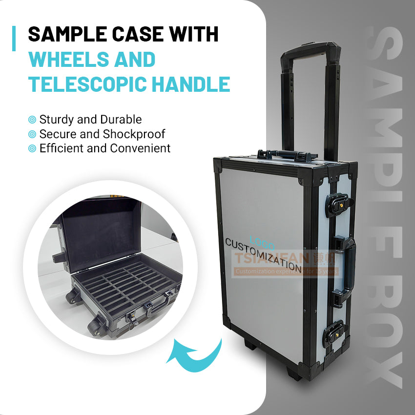 aluminium sample stone suitcase tile storage suitcase