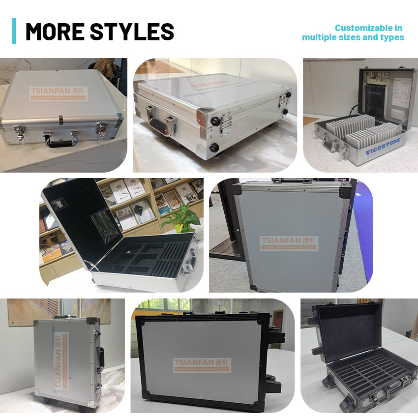 aluminium sample stone suitcase tile storage suitcase