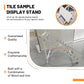simple ceramic tile sample display stand for showrooms