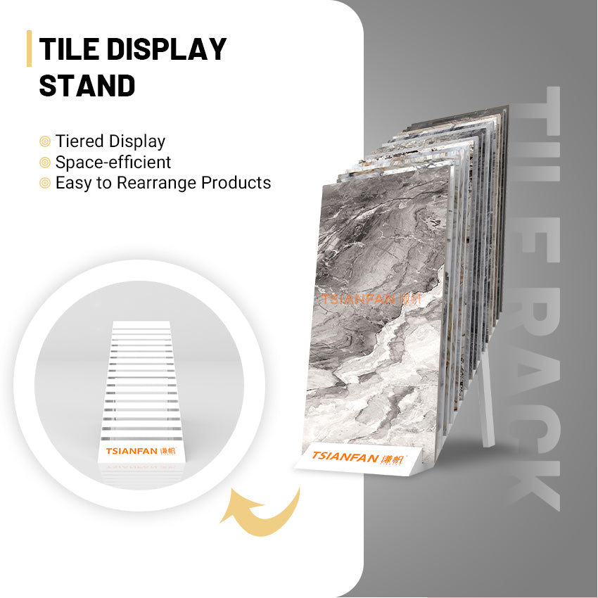 tile displays for showrooms stand for stone-CE917