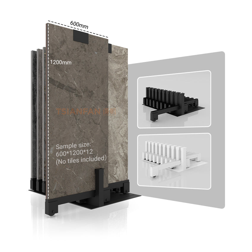 granite samples push pull display stand wholesale-CT925