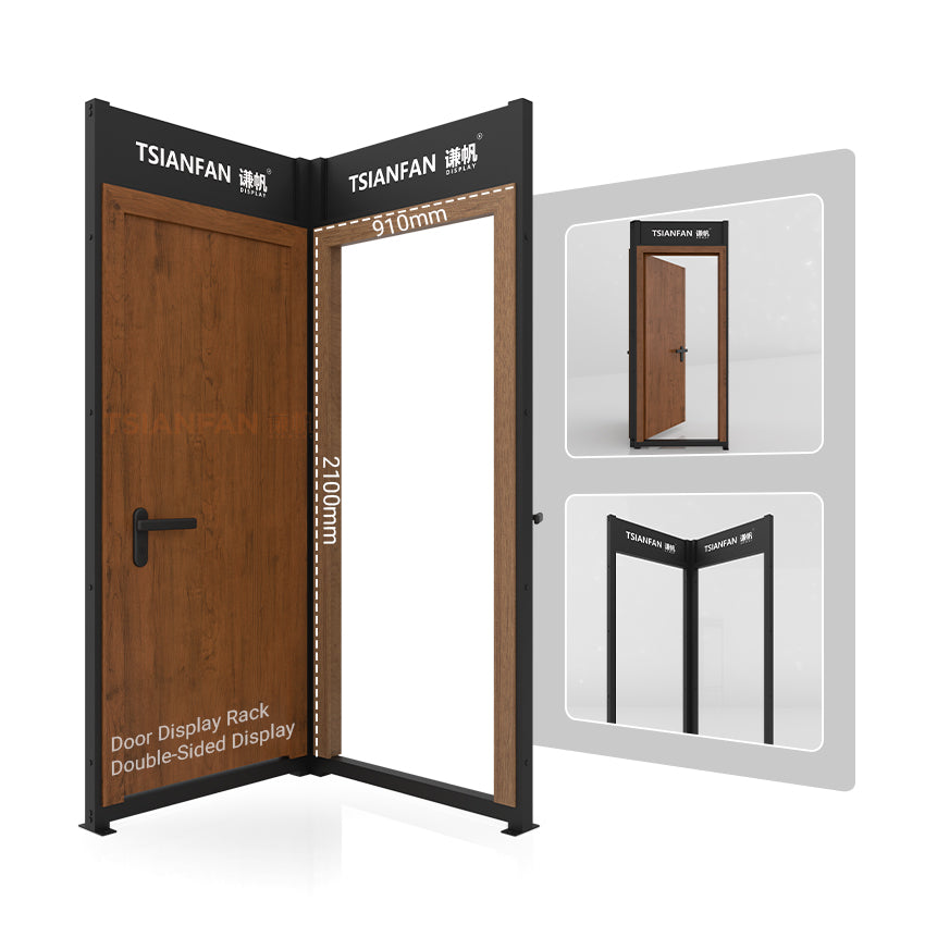 wood door sample display stand for sale-KK140