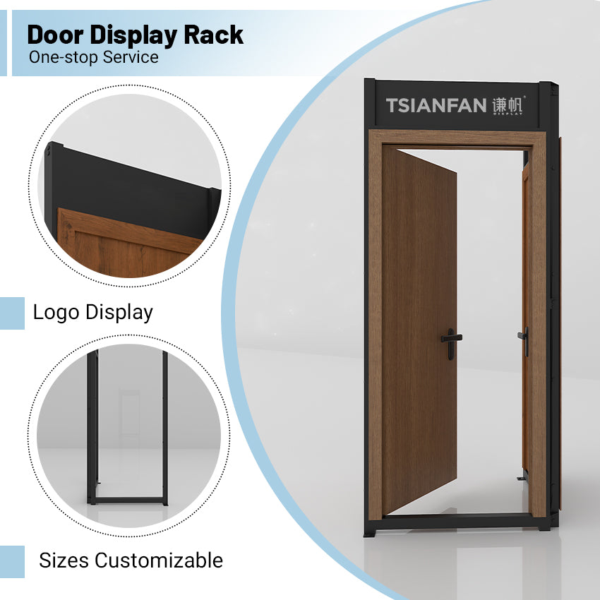wood door sample display stand for sale-KK140