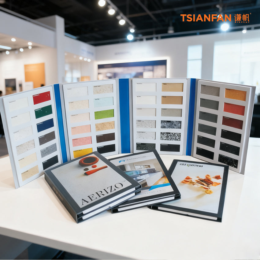sample stone plastic display book wholesale