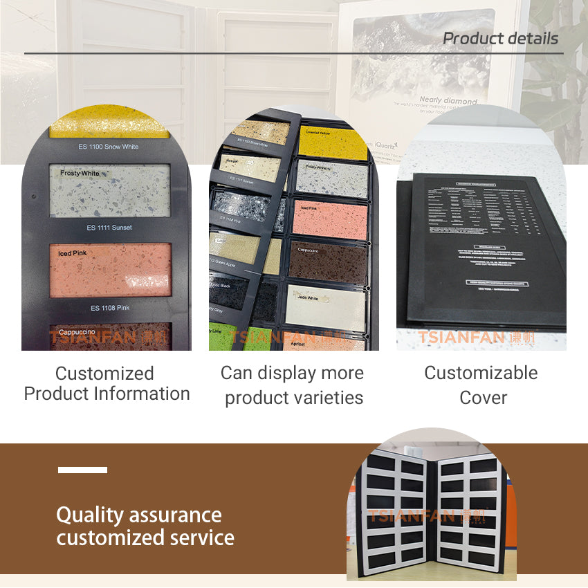 sample stone plastic display book wholesale