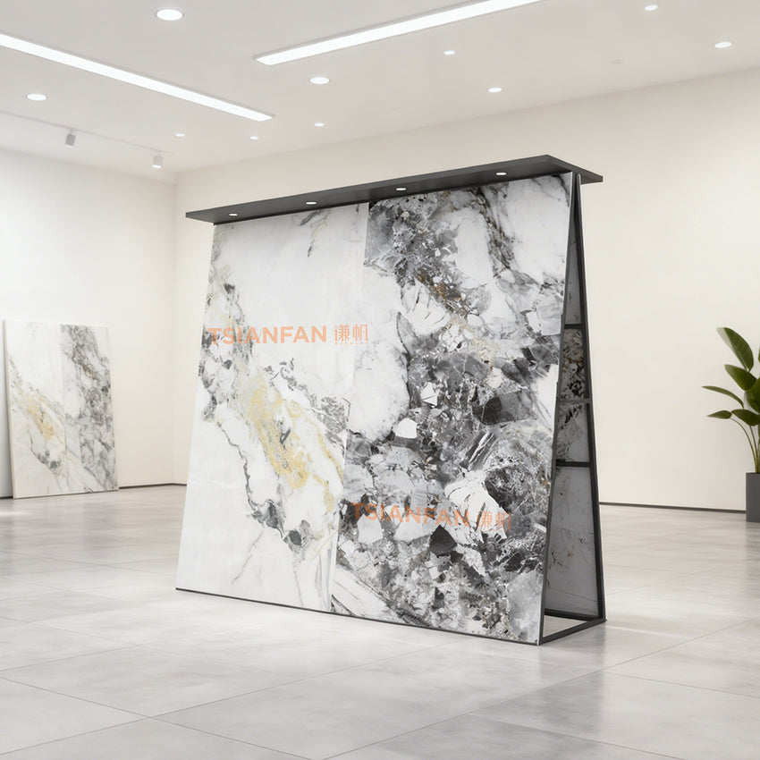 stone slab showroom rack A-frame tile display-SG007