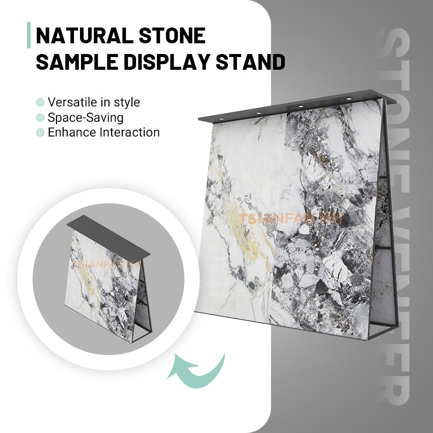 stone slab showroom rack A-frame tile display-SG007