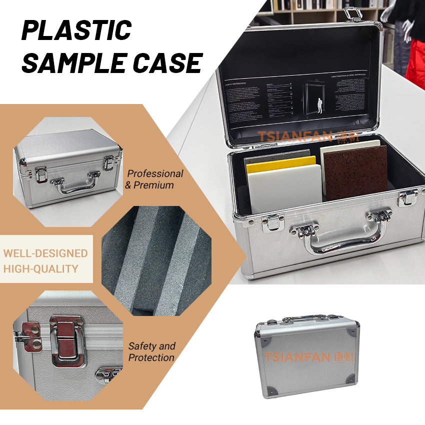 plastic sample box handle box for tile samples