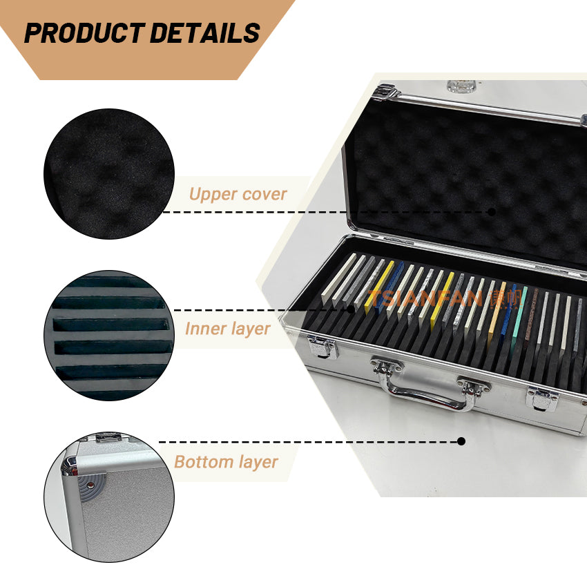 plastic sample box handle box for tile samples
