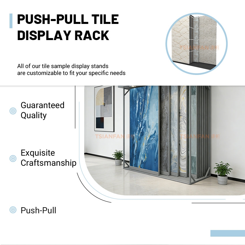 custom tile sliding display stand for overseas market-CT914
