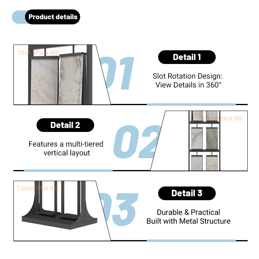Affordable tile display rack for small showroom-CL168