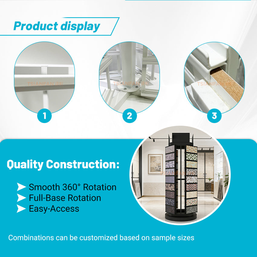 Stainless steel waterproof mosaic tile display stand-ML2002
