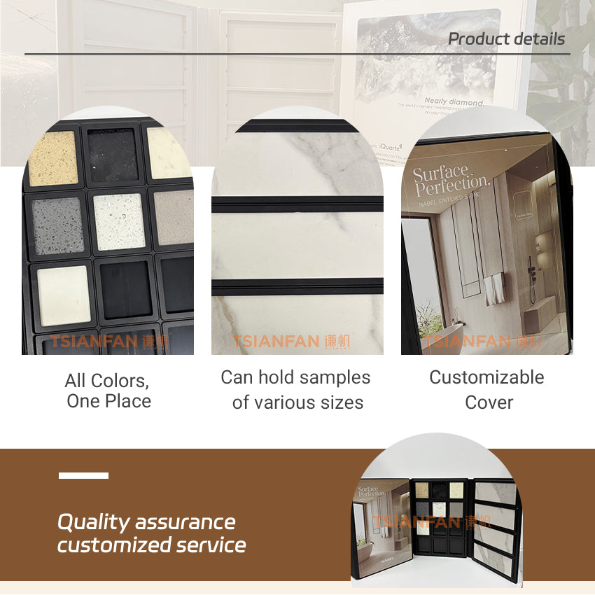 Custom branded tile sample books for manufacturers