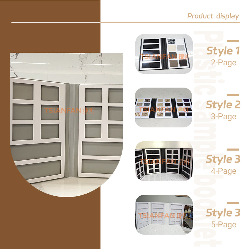 Custom branded tile sample books for manufacturers